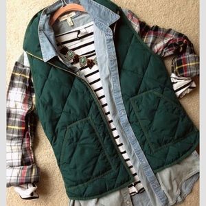 Quilted puffer vest